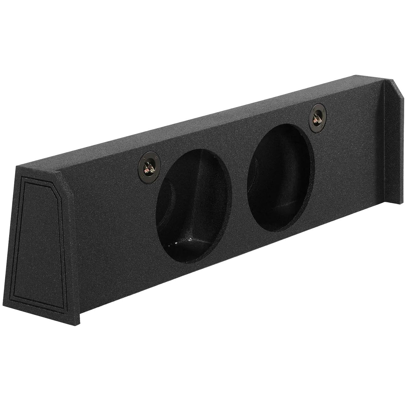 QPower Dual 10" Sealed Empty Woofer Enclosure - Ford '09-'24 F-150 Super Crew'17-'24 Ford F-250/350