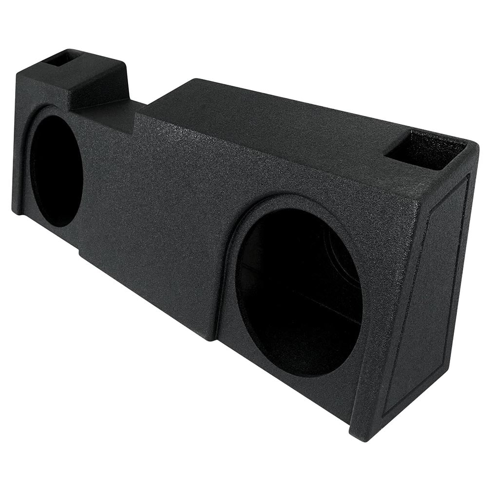 QPower ‚ÄúQBOMB‚Äù Chevy/GMC Crew Cab or Double Cab ‚Äô19-'24 Dual 10‚Ä≥ Vented Empty Woofer Box