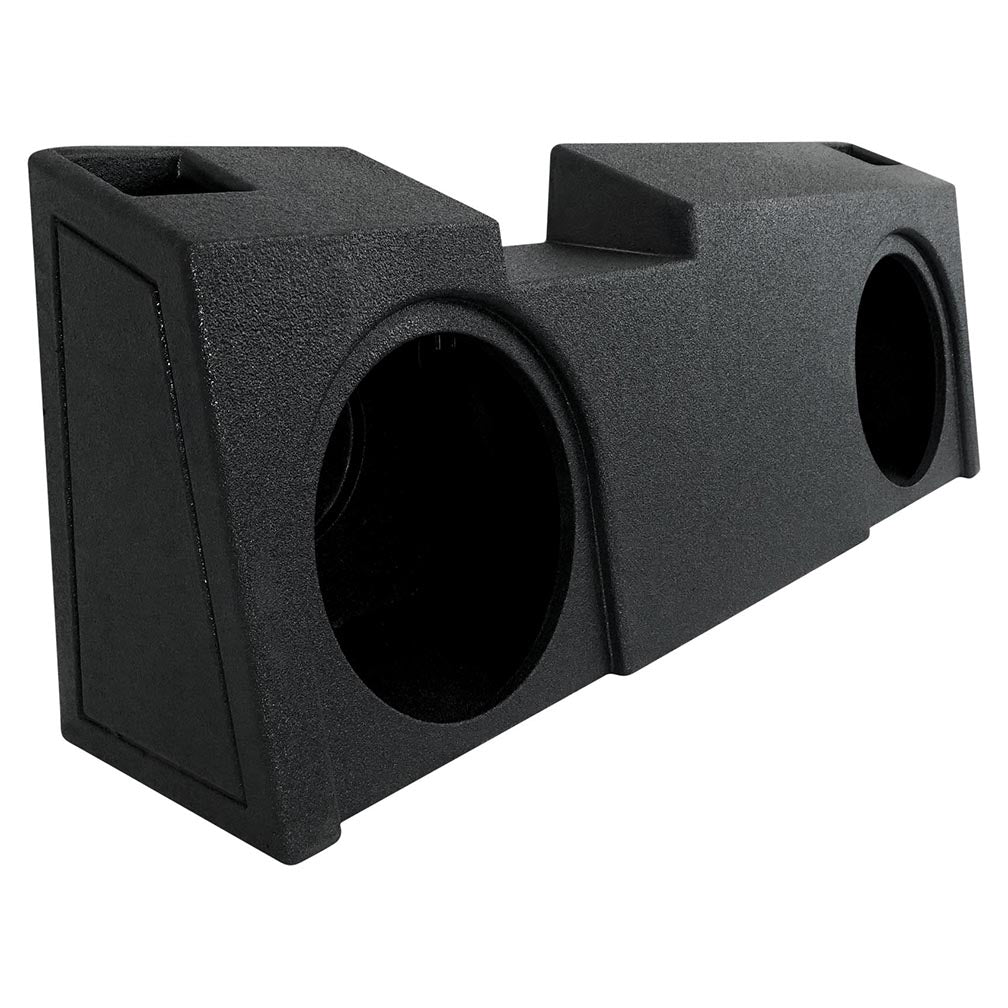 QPower ‚ÄúQBOMB‚Äù Chevy/GMC Crew Cab or Double Cab ‚Äô19-'24 Dual 10‚Ä≥ Vented Empty Woofer Box