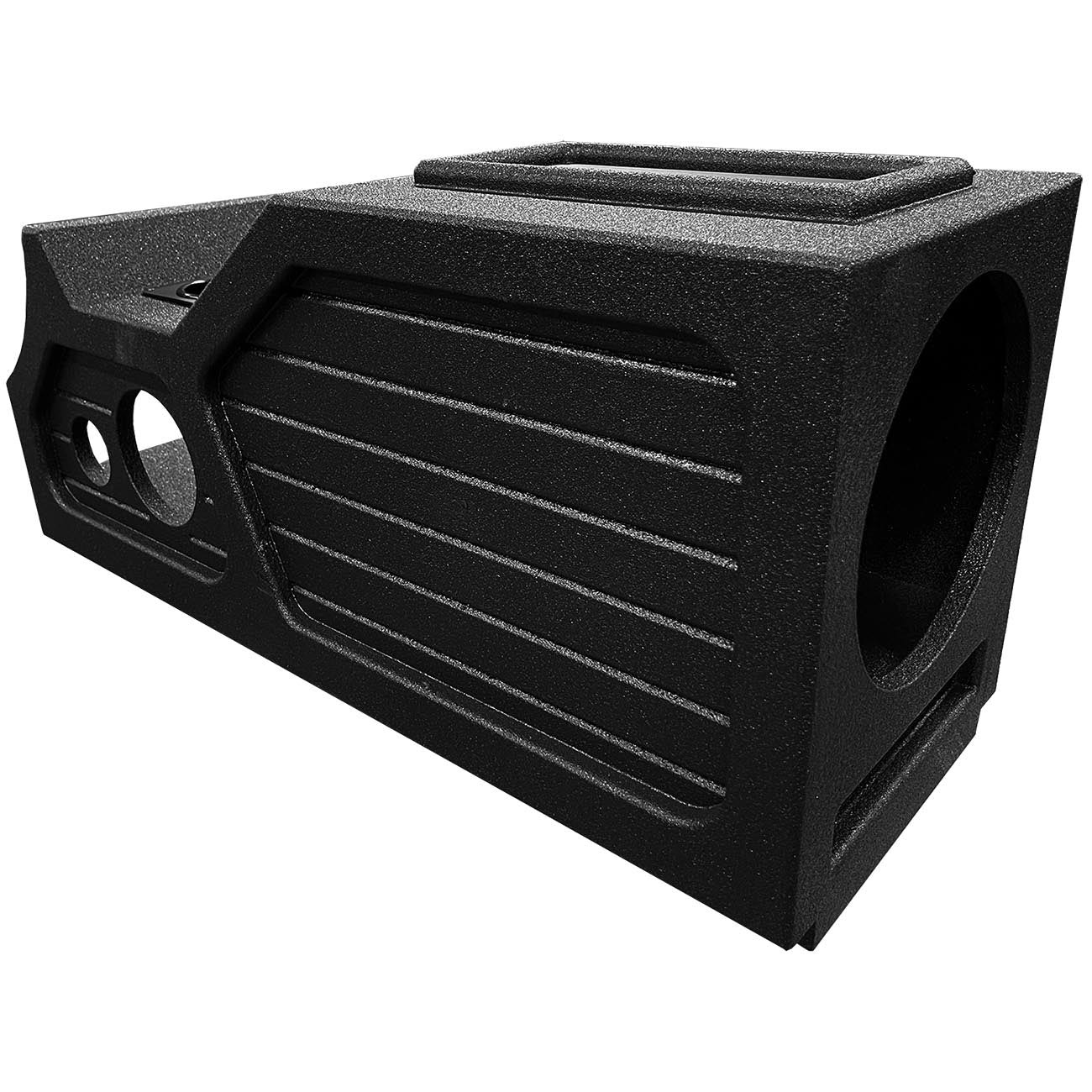QPower "QBOMB" ‚Äò07 - ‚Äò13  GMC/Chevy Crew Cab Center Console Single 12" Vented Empty Woofer Enclosure