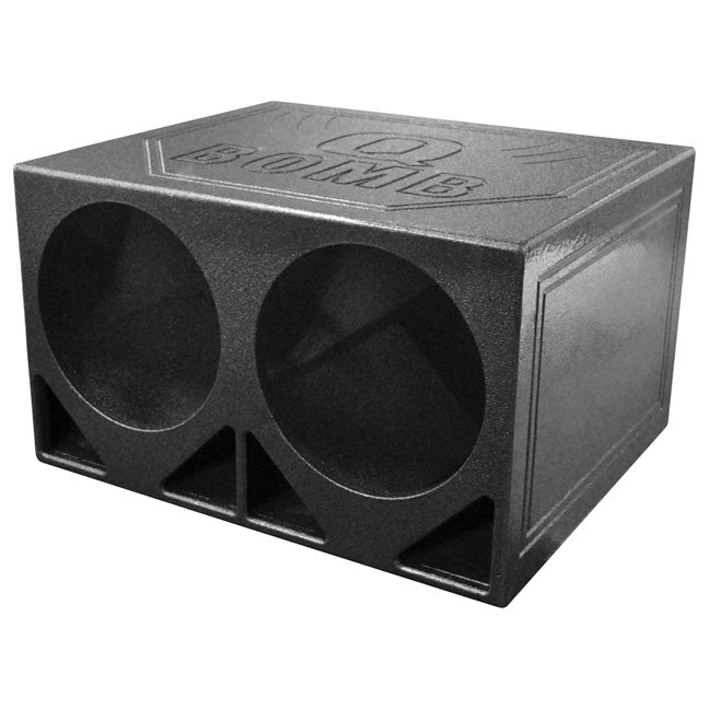 QPower ‚ÄúQBOMB‚Äù Dual 12‚Ä≥ Turbo-Ported Empty Woofer Box
