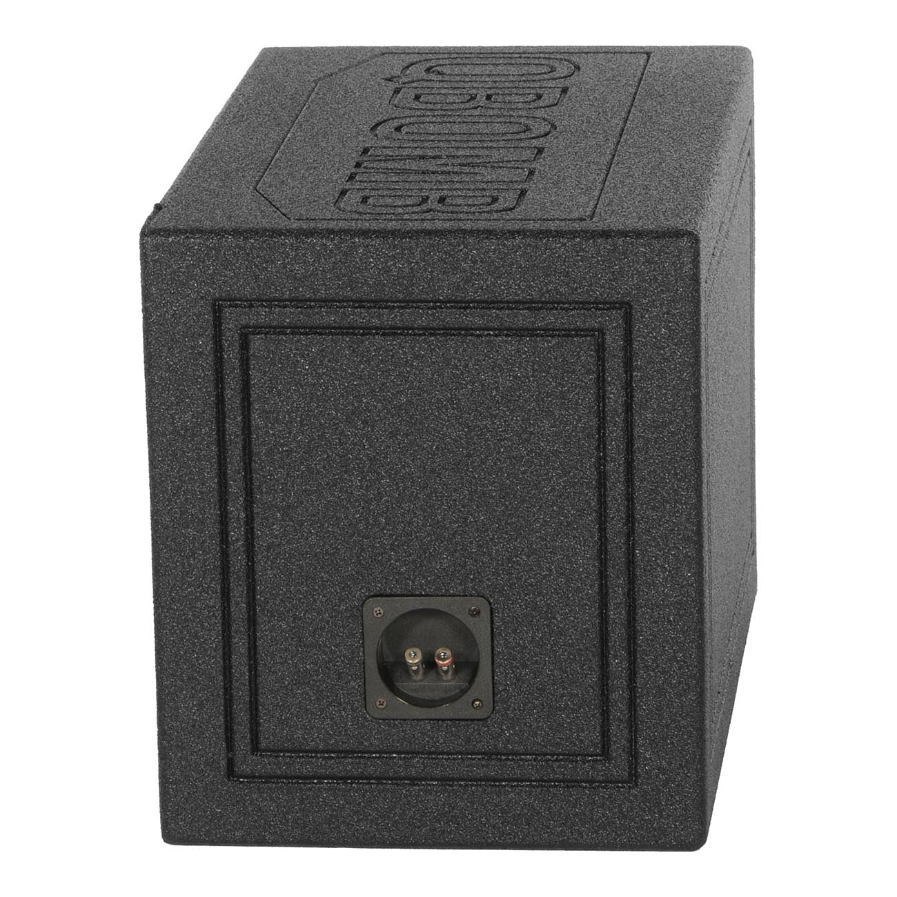 Qpower Single 12" Triangle Ported Finished w/Bed Liner