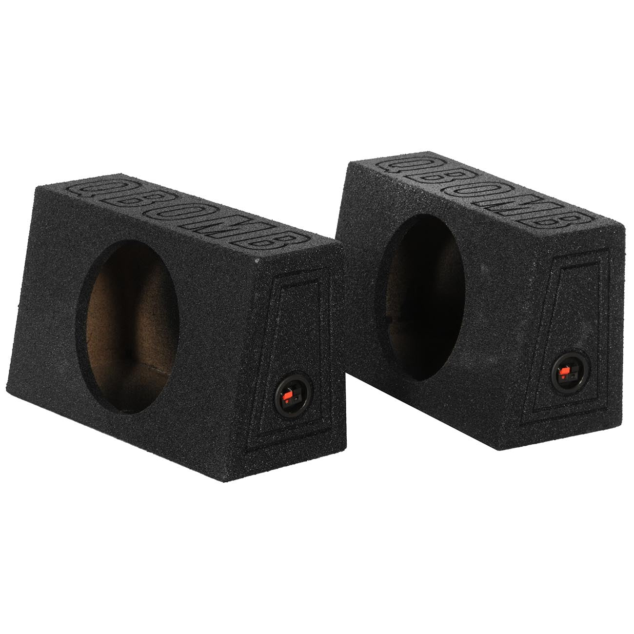 Qpower QBOMB Single 10" Empty Woofer Box. Mounts behind seat. Sold in pairs