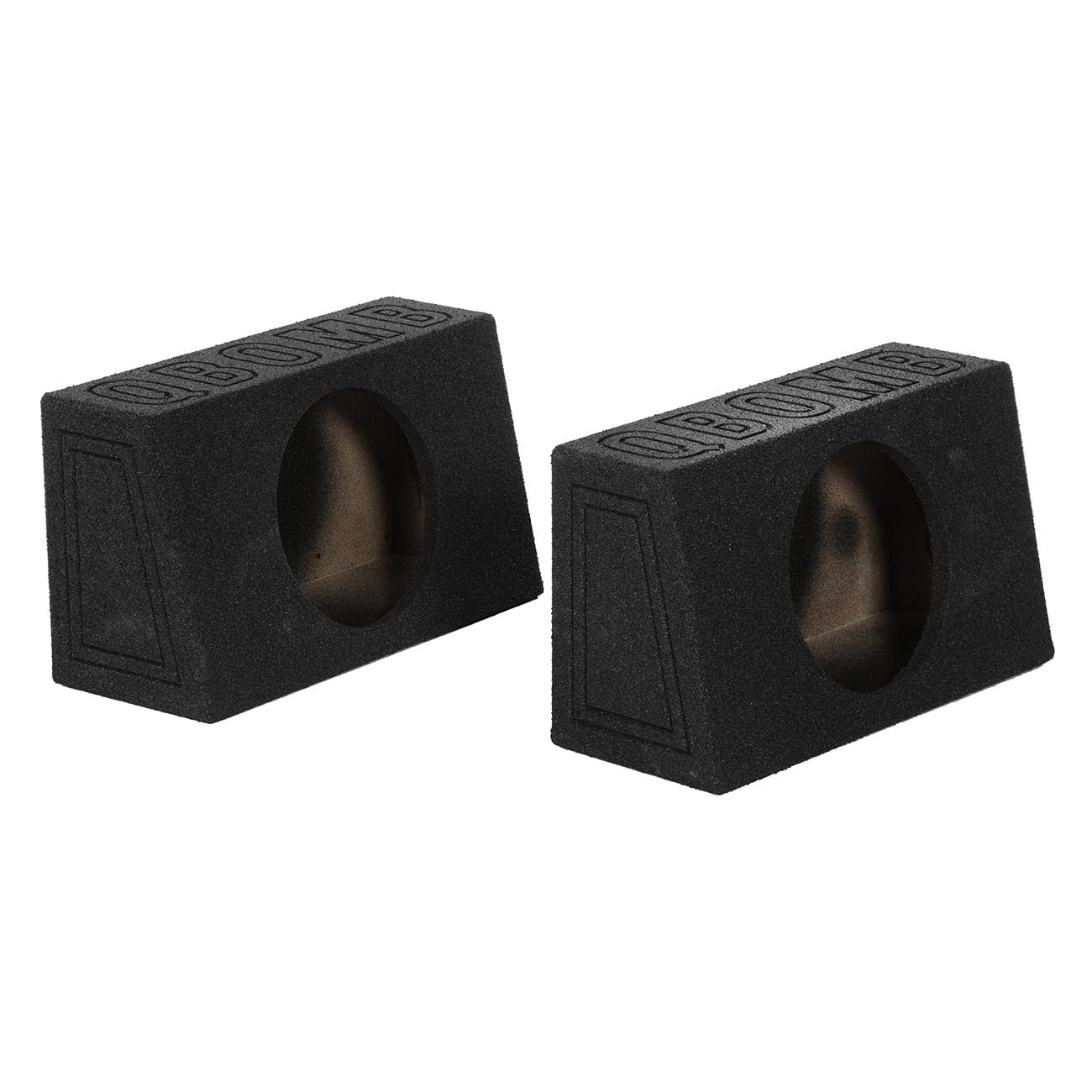 Qpower QBOMB Single 10" Empty Woofer Box. Mounts behind seat. Sold in pairs