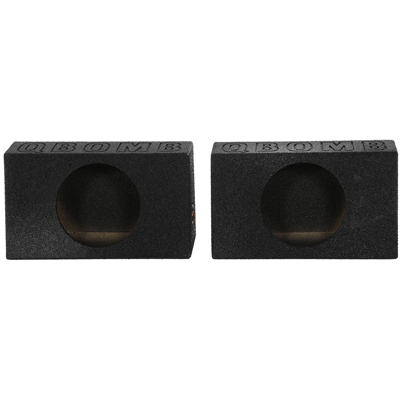 Qpower QBOMB Single 10" Empty Woofer Box. Mounts behind seat. Sold in pairs