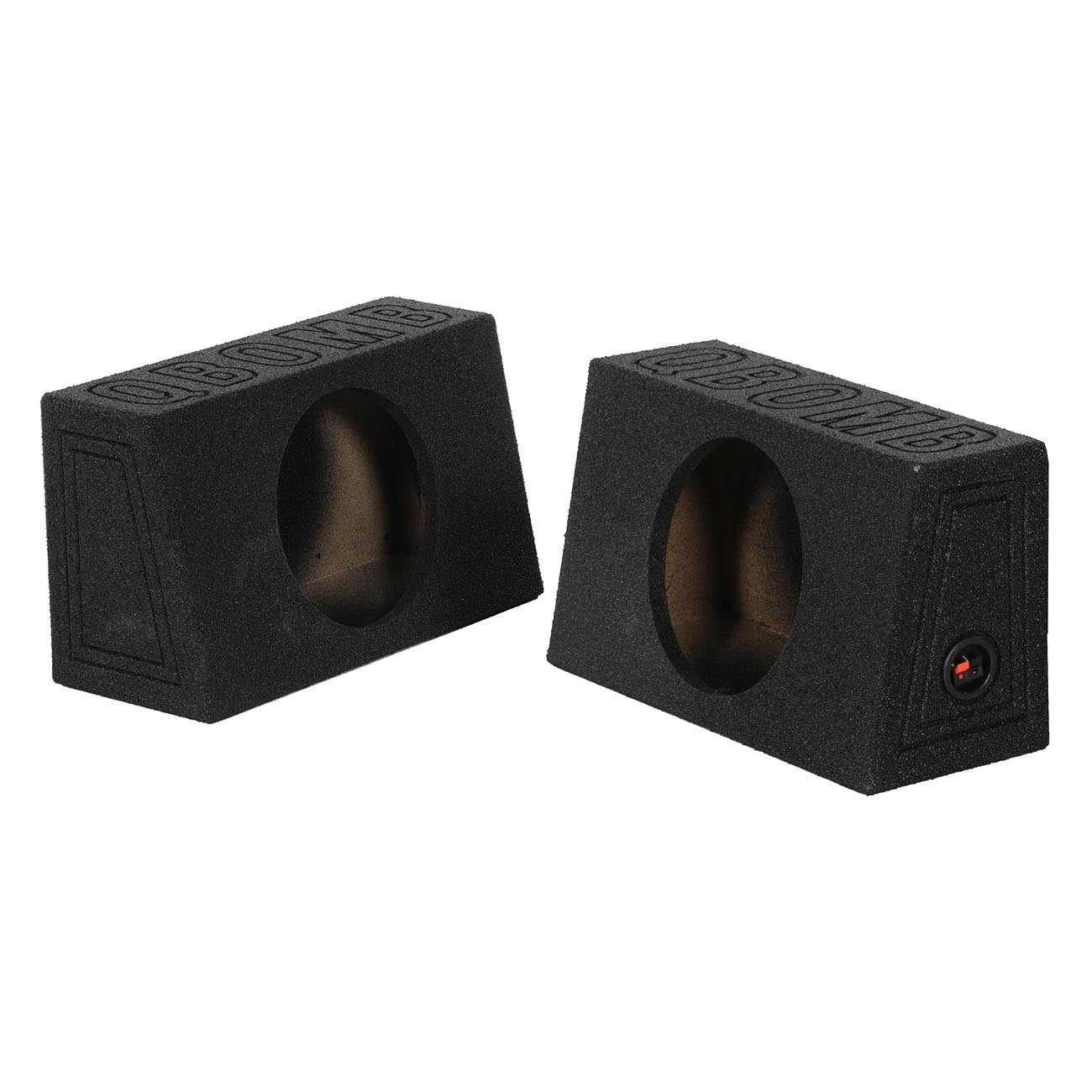 Qpower QBOMB Single 12" Empty Woofer Box Mounts behind seat