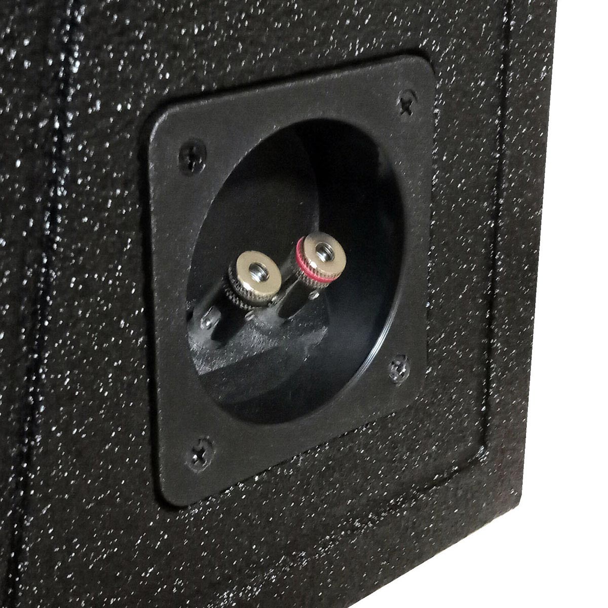 Qpower Single 12" ported SPL Empty Woofer Box w/Bedliner spray