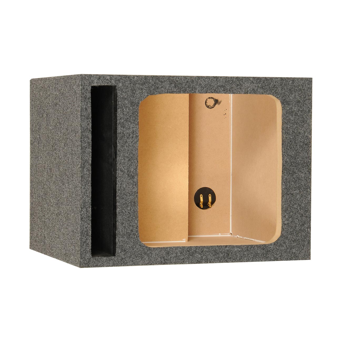 QPower Single Square 12" Slot Ported Empty Woofer Enclosure