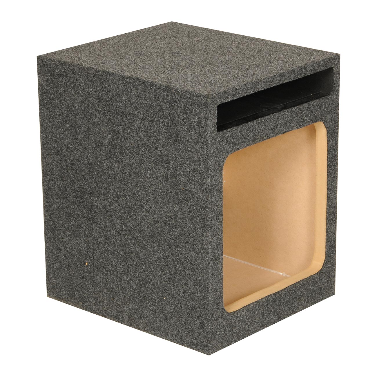 QPower Single Square 12" Slot Ported Empty Woofer Enclosure
