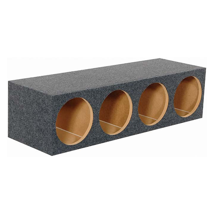 QPower Quad 12‚Ä≥ Sealed Heavy Duty Empty Woofer Enclosure