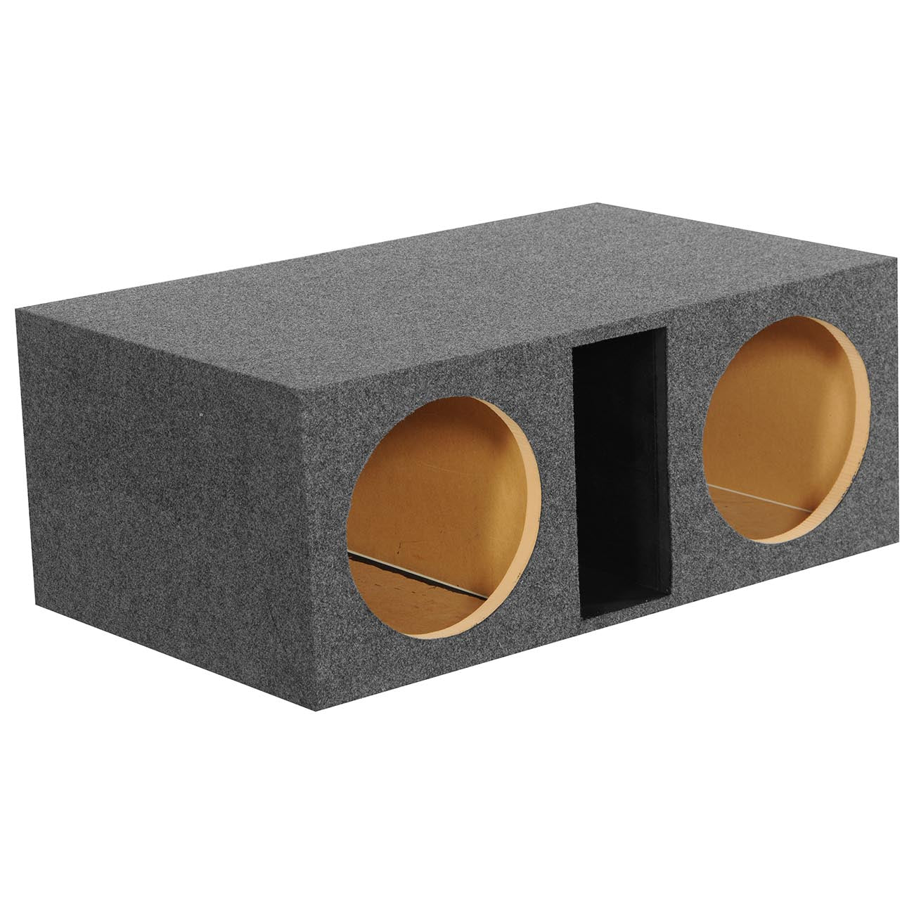 QPower Dual 12‚Ä≥ Large Slot-Ported Heavy-Duty Empty Woofer Box