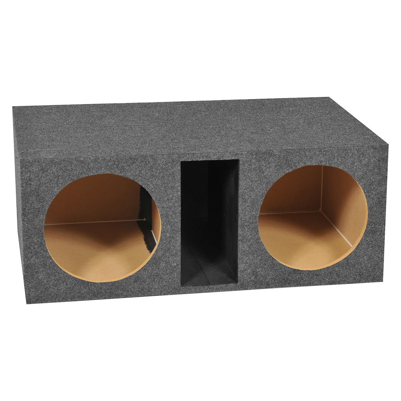 QPower Dual 12‚Ä≥ Large Slot-Ported Heavy-Duty Empty Woofer Box