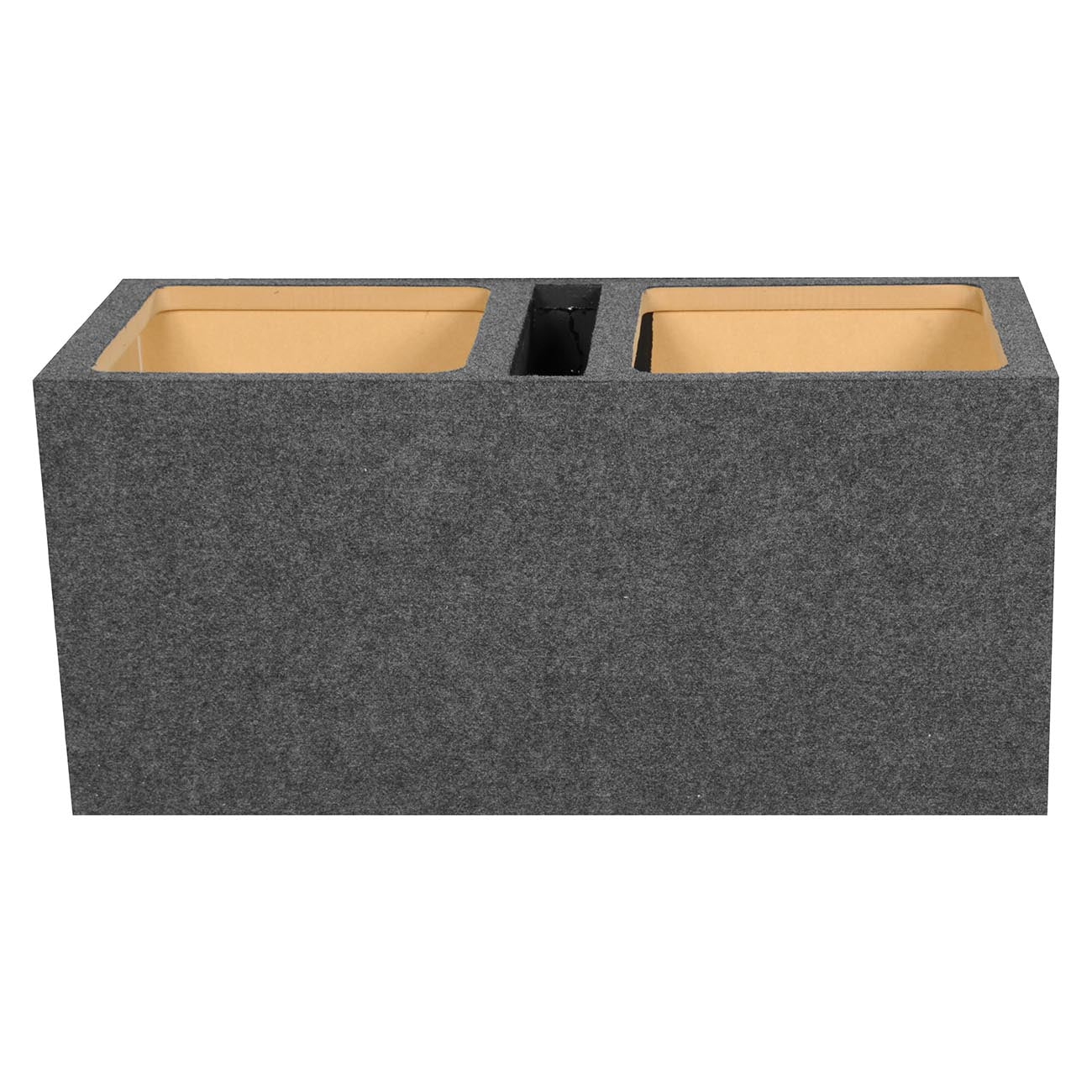 EMPTY WOOFER BOX DUAL 15" SQUARE;VENTED;MDF;QPOWER