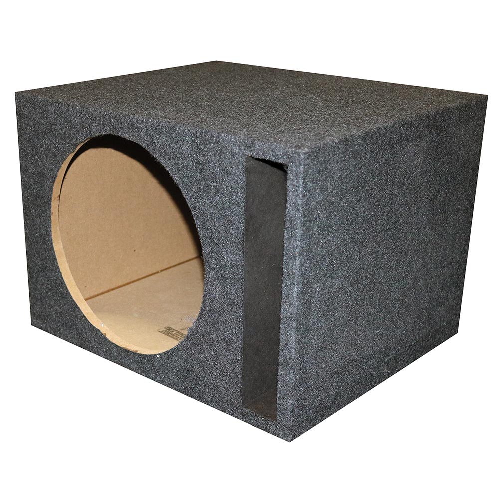 QPower Single 10‚Ä≥ Slot-Ported Vented Empty Woofer Enclosure