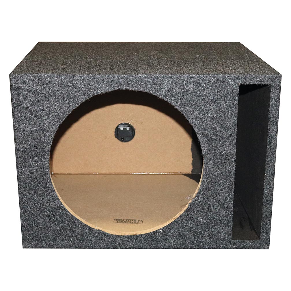 QPower Single 10‚Ä≥ Slot-Ported Vented Empty Woofer Enclosure