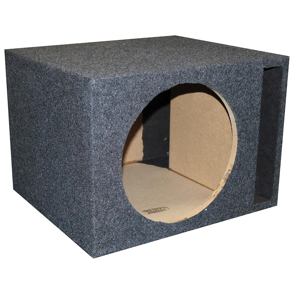 QPower Single 10‚Ä≥ Slot-Ported Vented Empty Woofer Enclosure