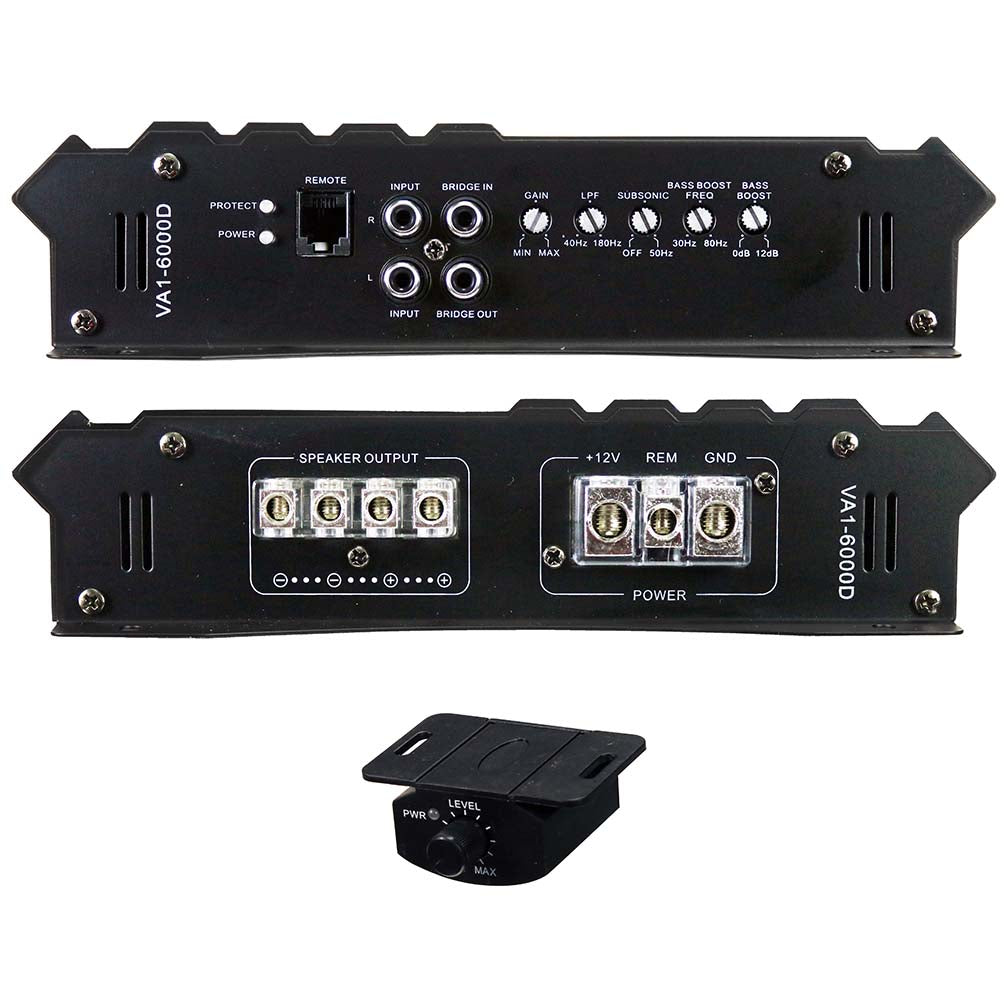 Power Acoustik Vertigo Series Monoblock Amplifier 6000W Max