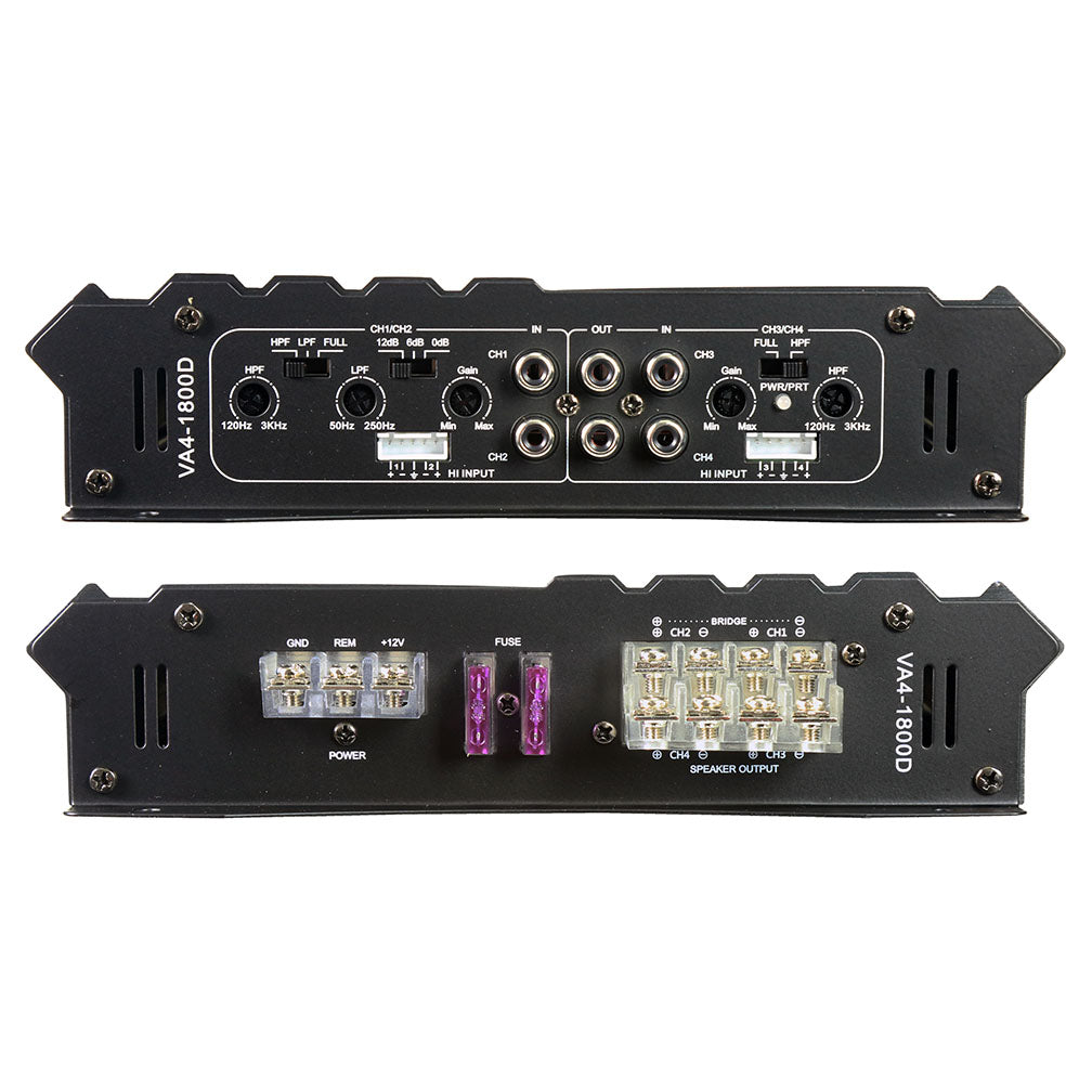 Power Acoustik Vertigo Series 4 Channel Amplifier 1800W Max
