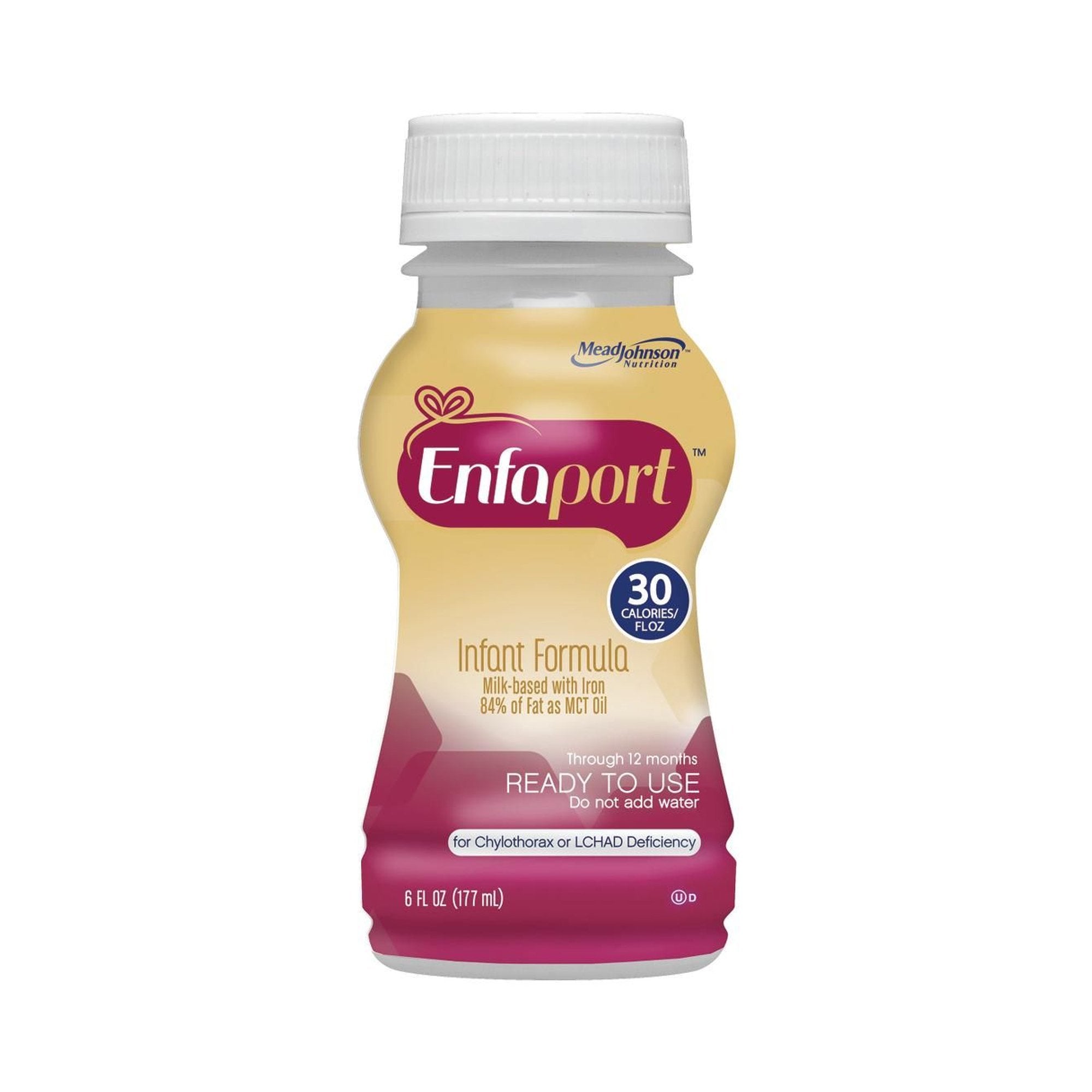 Mead Johnson - Infant Formula Enfaport™ Unflavored 6 oz. Bottle Liquid MCT Oil Chylothorax / LCHAD Deficiency [1/EA]