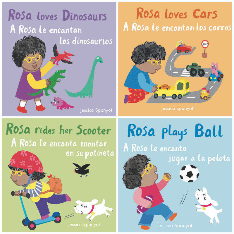 CHILD'S PLAY BOOKS - All About Rosa Bilingual Board Books, Set of 4
