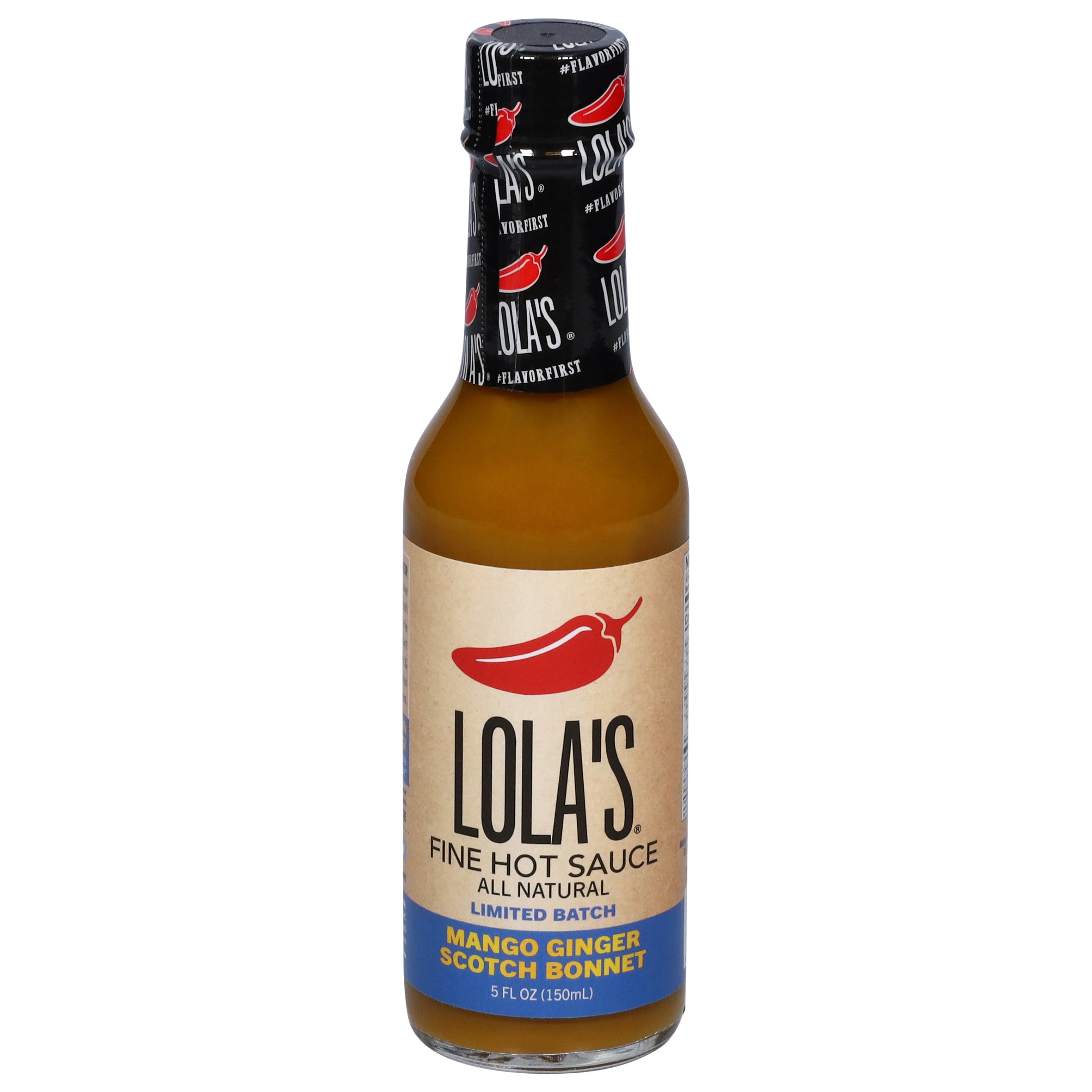 Lola's Mango Ginger Scotch Bonnet Hot Sauce 5 fl oz - Case of 12