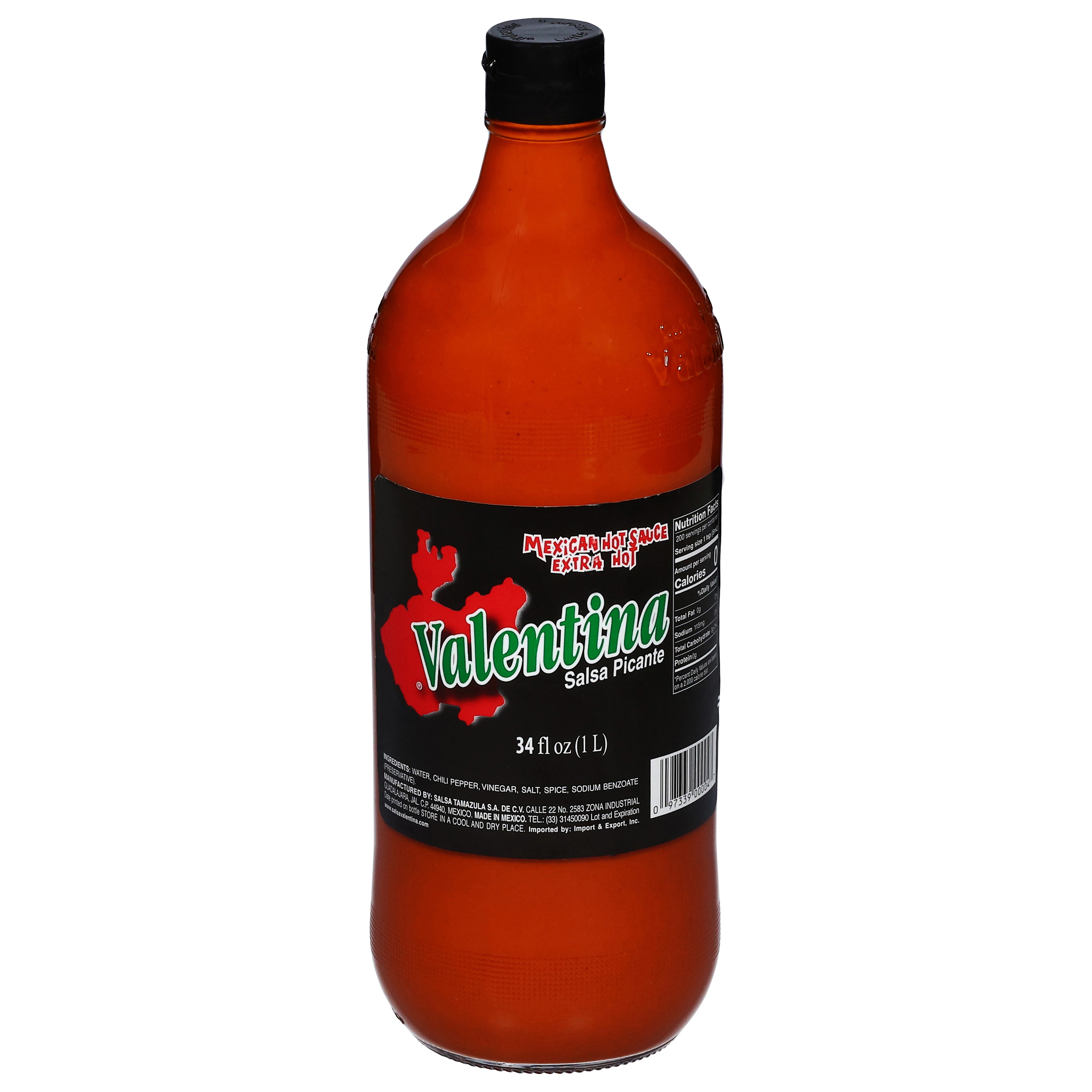 Valentina Extra Hot Mexican Hot Sauce 34 fl oz - Case of 12