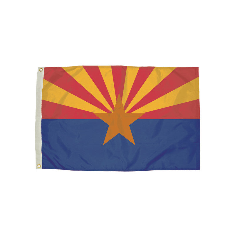 FLAGZONE - Durawavez Nylon Outdoor Flag with Heading & Grommets, Arizona, 3ft x 5ft
