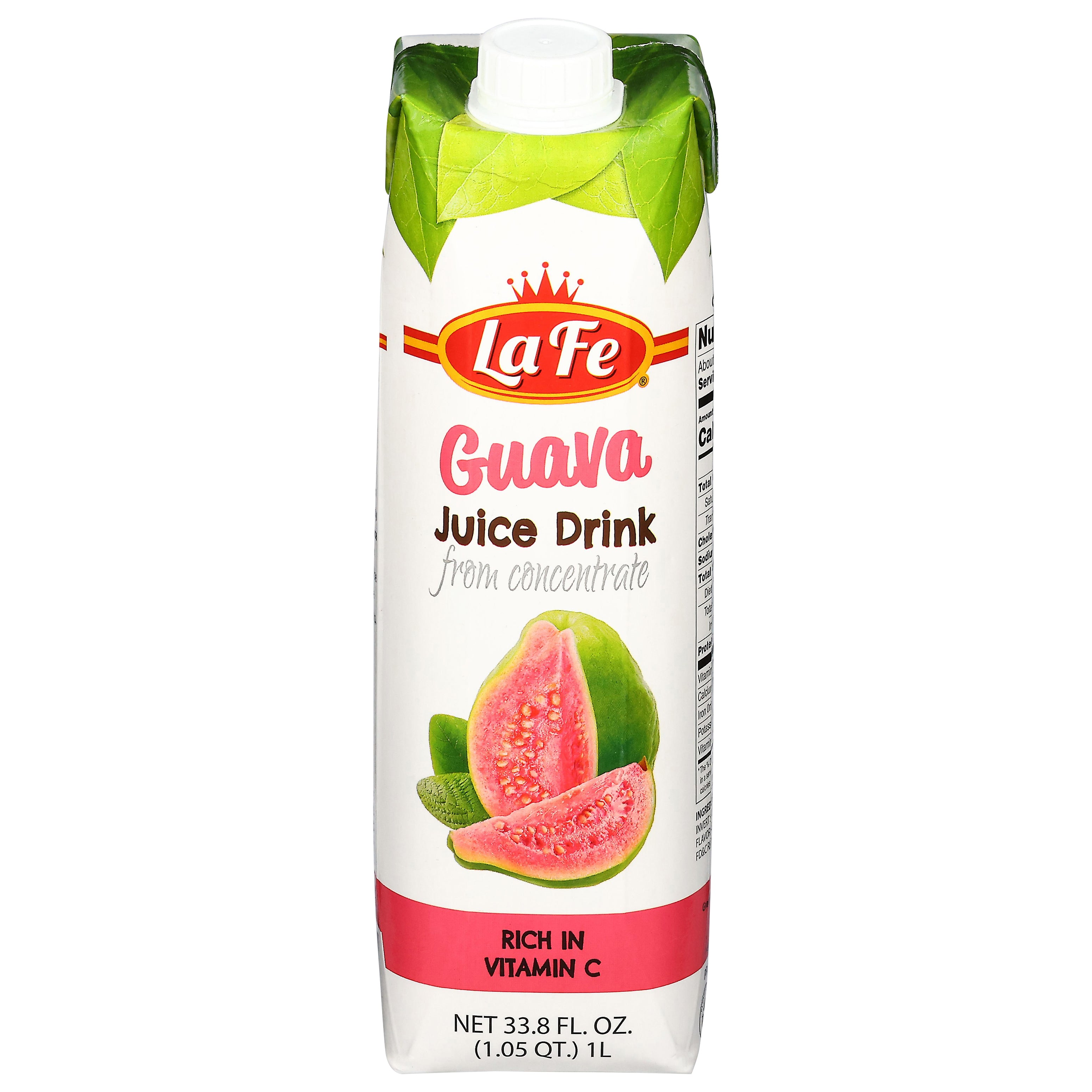 La Fe Guava Juice Drink from Concentrate 33.8 fl oz - Case of 12