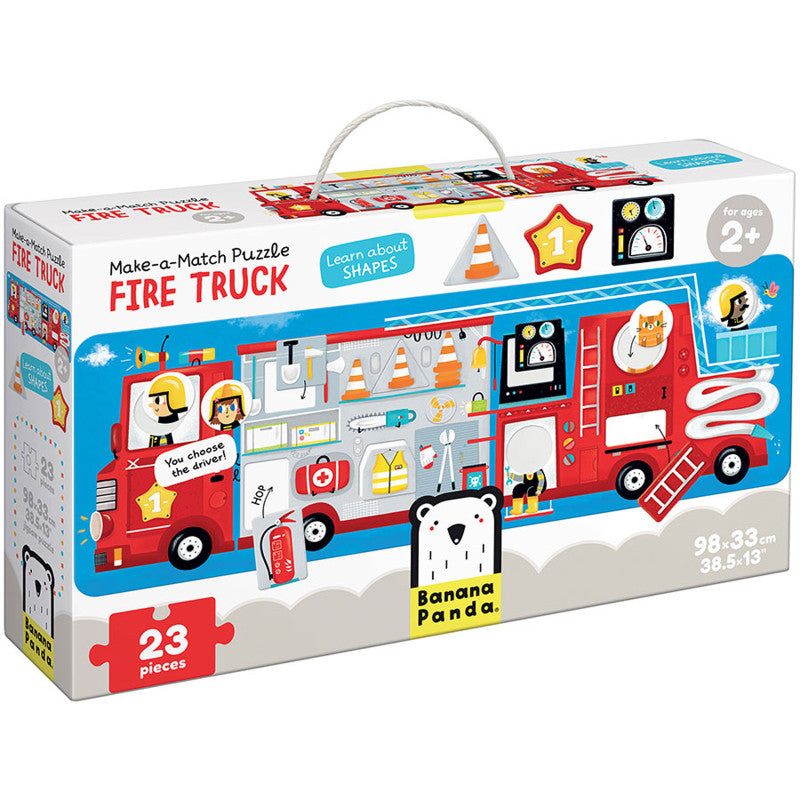 BANANA PANDA - Make-a-Match Puzzle Fire Truck
