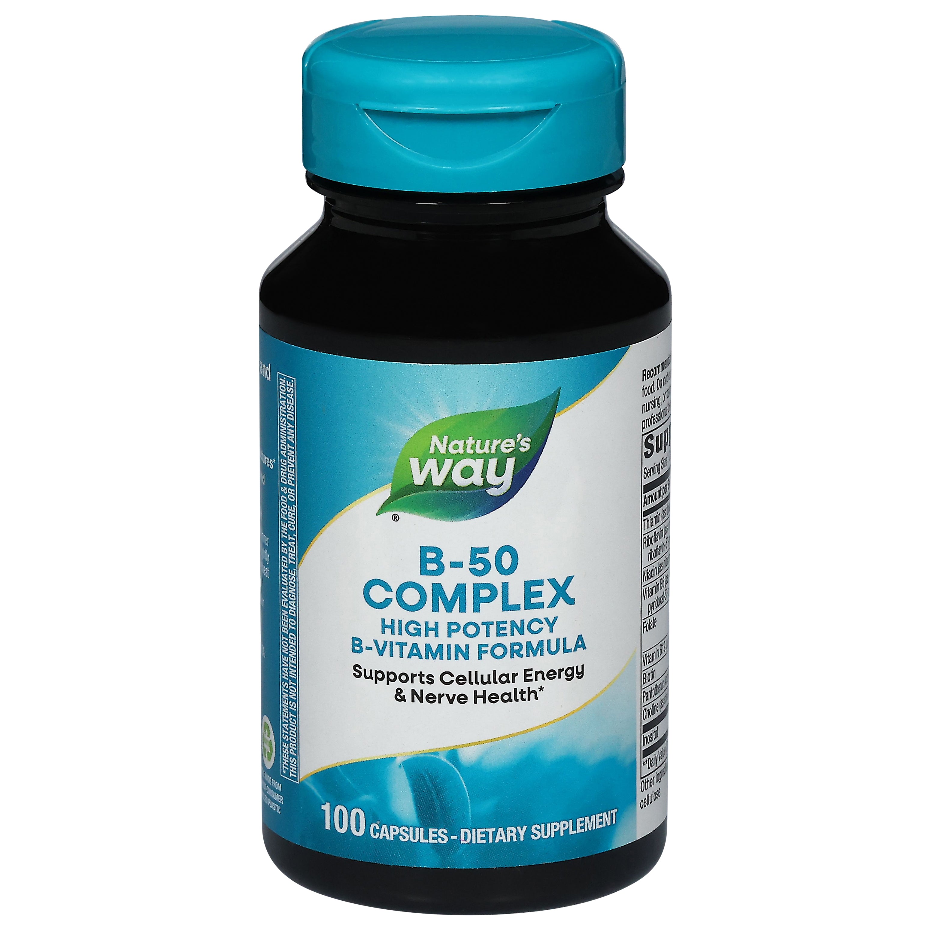 Nature's Way High Potency B-50 Complex 100 Capsules - Case of 3