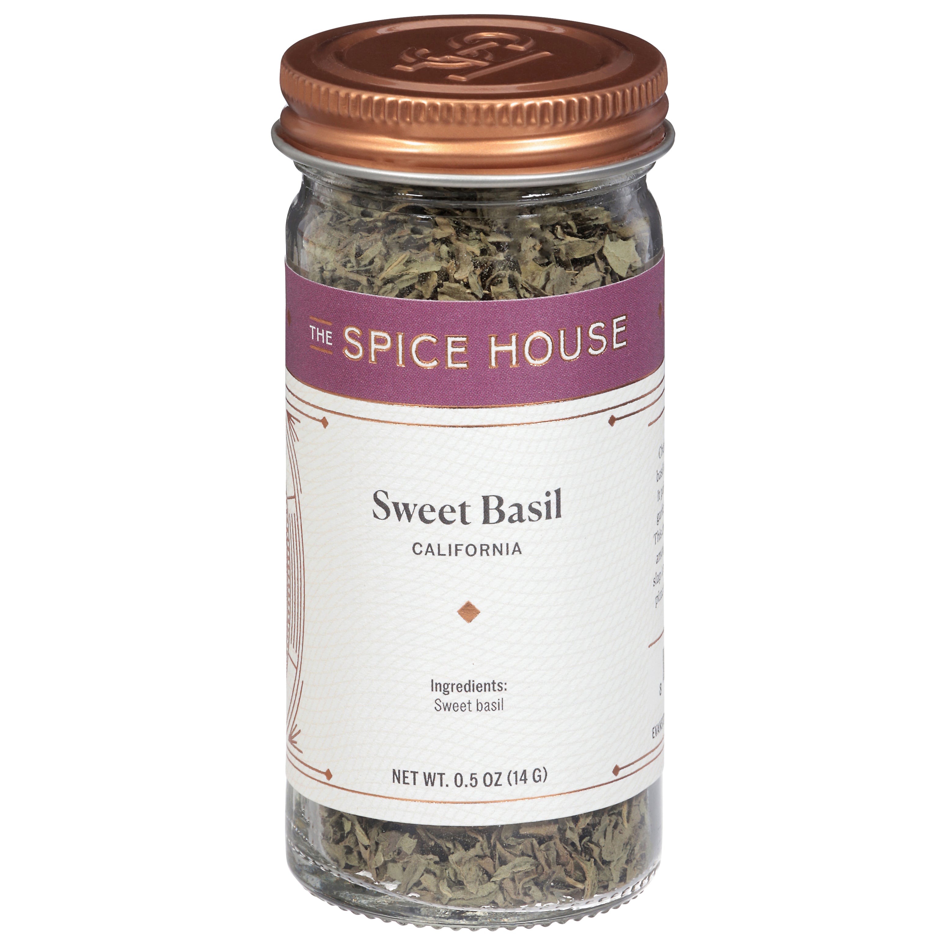 The Spice House California Sweet Basil 0.5 oz - Case of 6