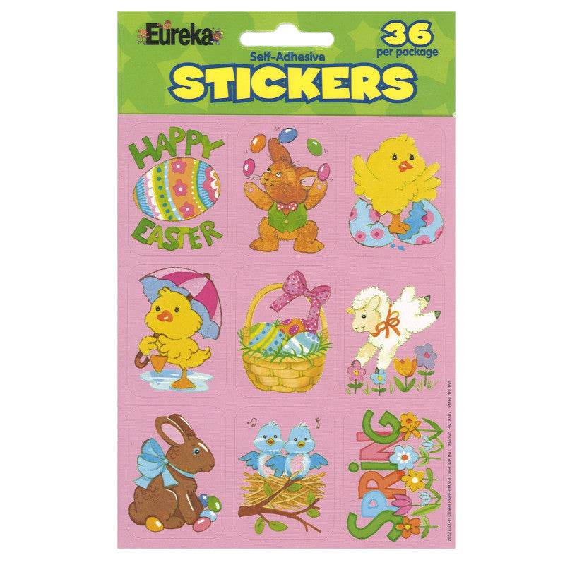 EUREKA - Easter Giant Stickers, Pack of 36