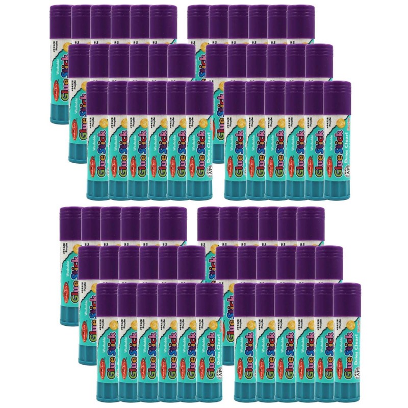 CHARLES LEONARD - Economy Glue Stick .28 oz., Purple, Pack of 72