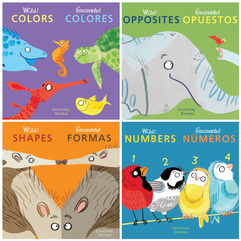CHILD'S PLAY BOOKS - Wild! Concepts Bilingual Board Books, Set of 4