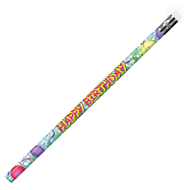 MOON PRODUCTS - Happy Birthday Glitz Pencil, Pack of 144