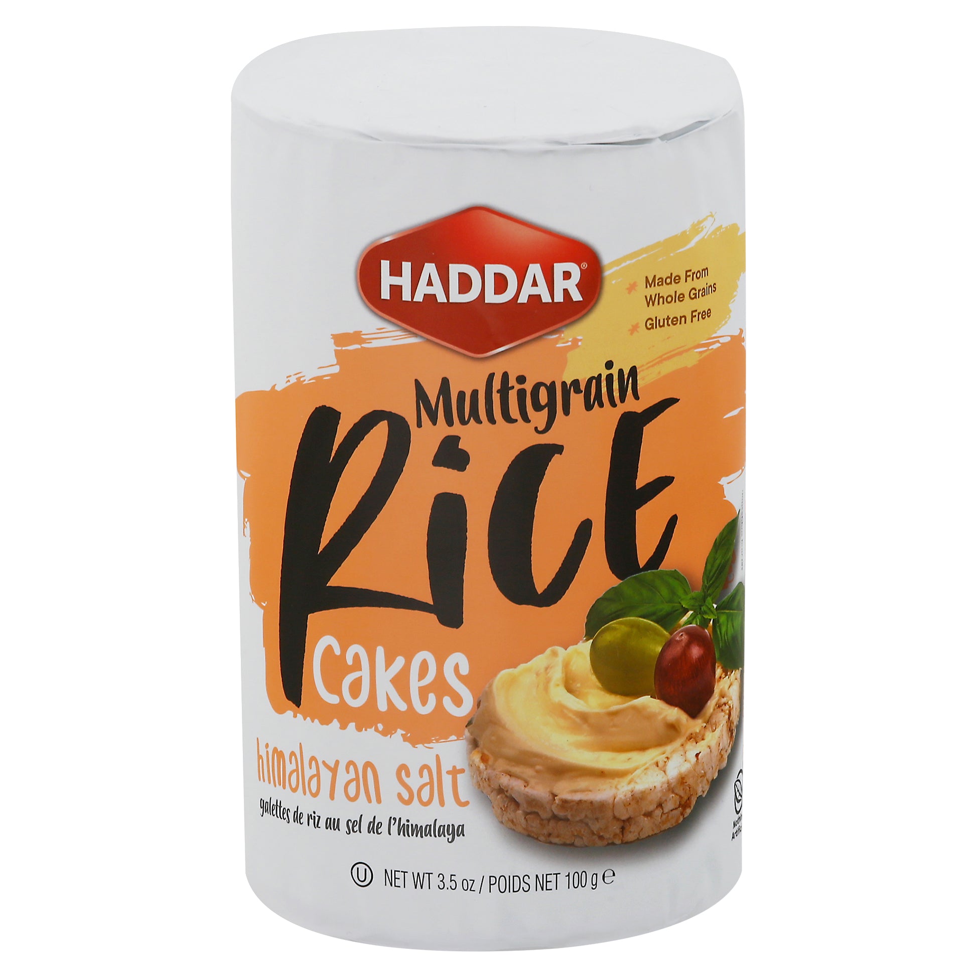 Haddar Multigrain Himalayan Salt Rice Cakes 3.5 oz - Case of 12