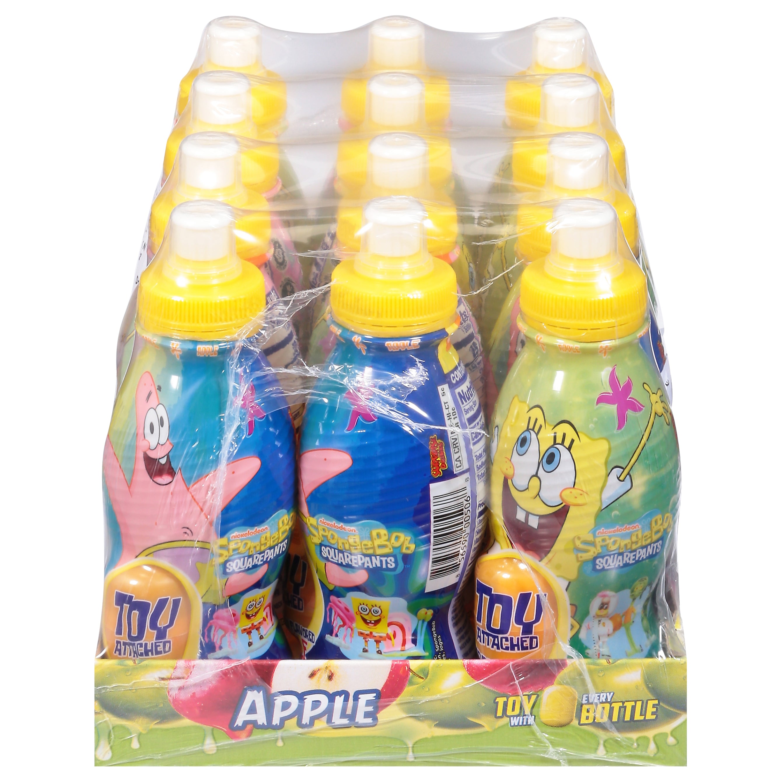 Drink & Play SpongeBob SquarePants Apple Still Water 12 - 10 fl oz Bottles - Case of 12