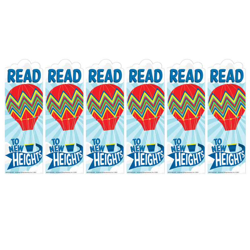 EUREKA - Hot Air Balloon New Heights Bookmarks, 36 Per Pack, 6 Packs