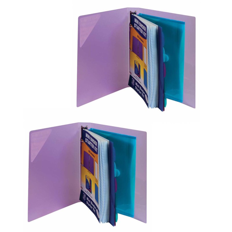 C-LINE - Mini Binder Starter Kit, Assorted, Pack of 2