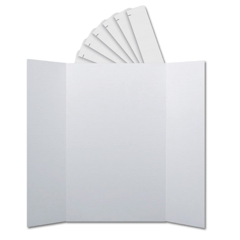 FLIPSIDE PRODUCTS - Corrugated Project Boards & Headers Set, 36" x 48", White, 24 Sets