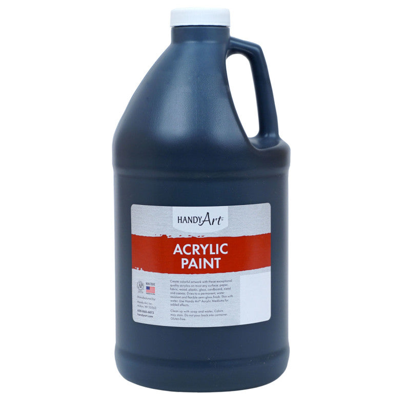 HANDY ART - Acrylic Paint Half Gallon, Mars Black