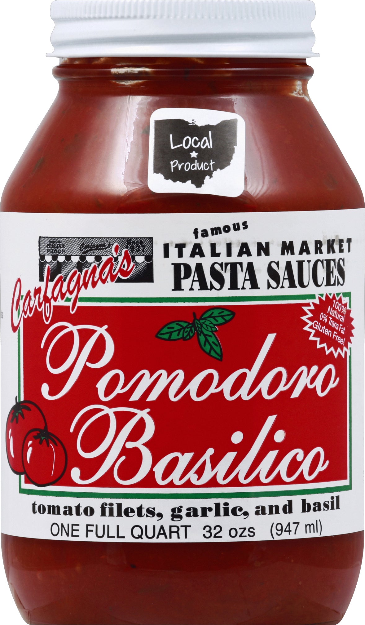Carfagnas Pasta Sauces 1 qt - Case of 6