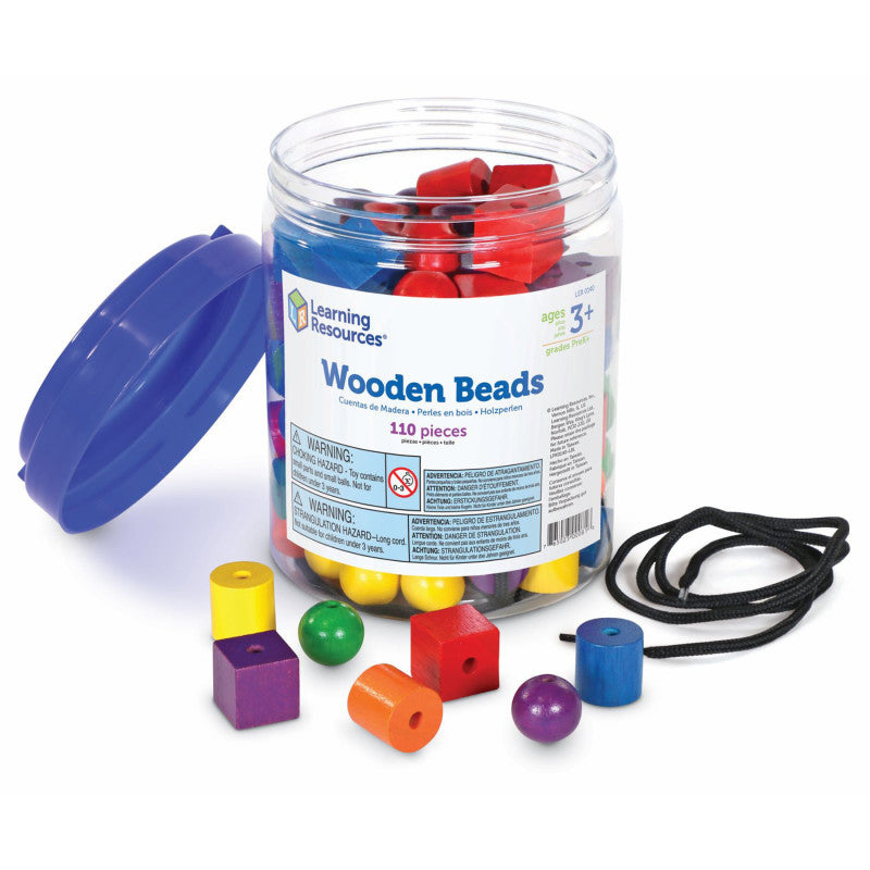 LEARNING RESOURCES - Beads in a Bucket, 108 Pieces