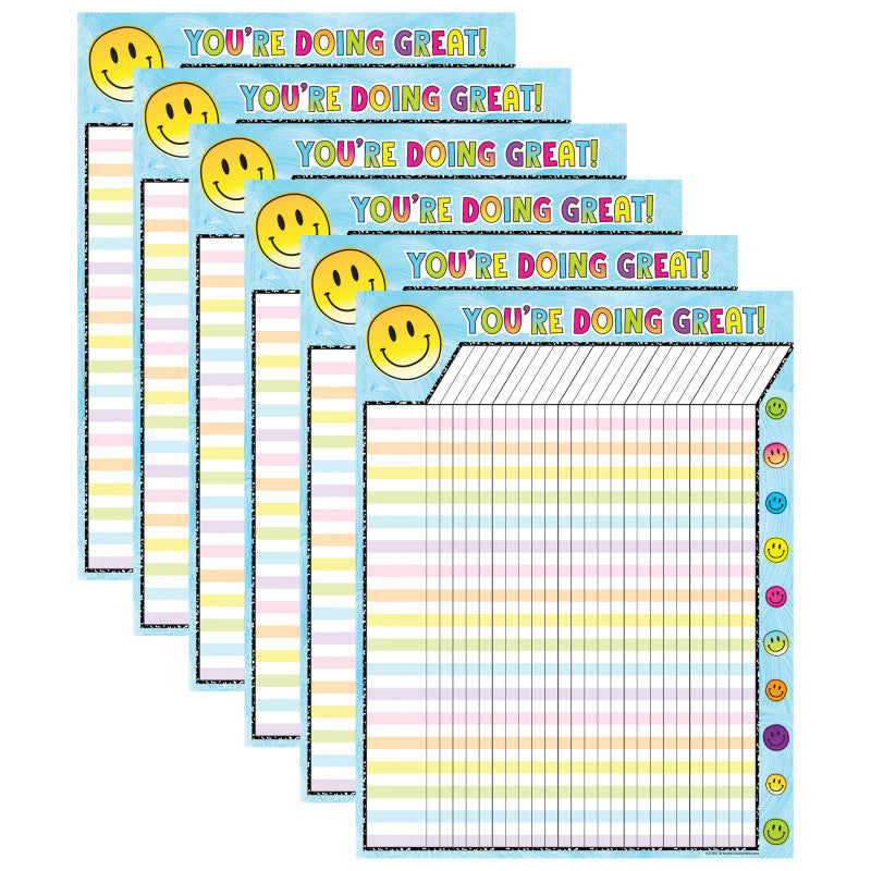 TEACHER CREATED RESOURCES - Brights 4Ever Incentive Chart, Pack of 6