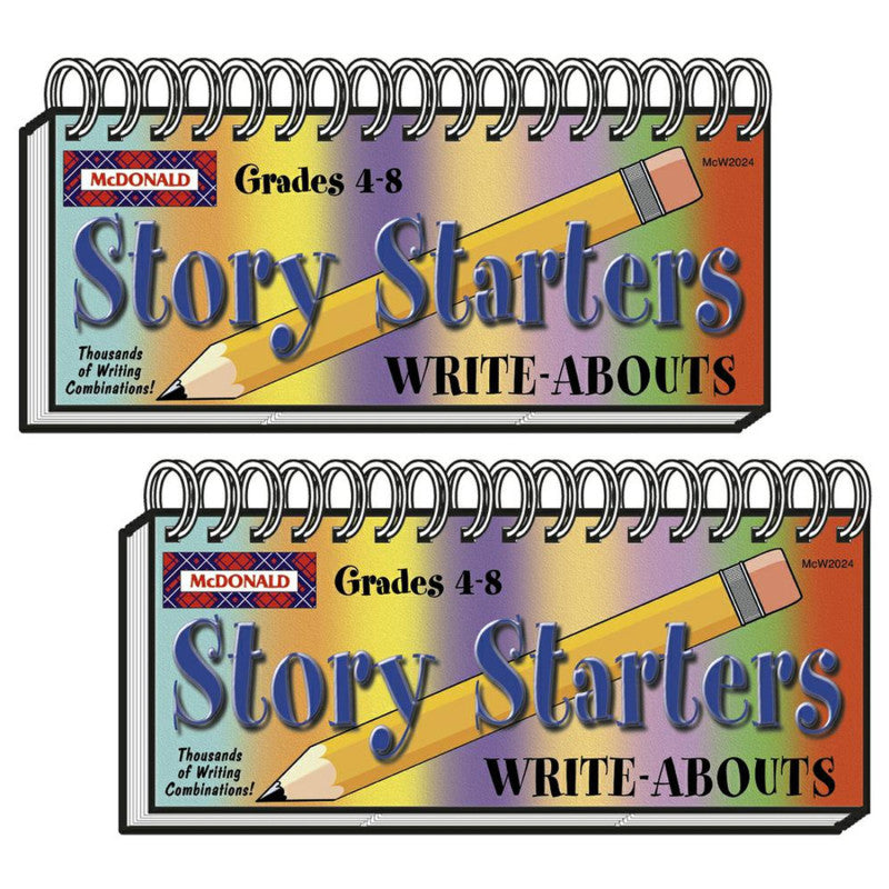 MCDONALD PUBLISHING - Story Starters Write-Abouts, Grade 4-8, Pack of 2