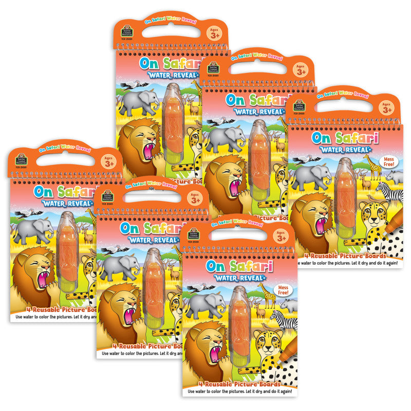 TEACHER CREATED RESOURCES - On Safari Water Reveal Book, 6 Sets