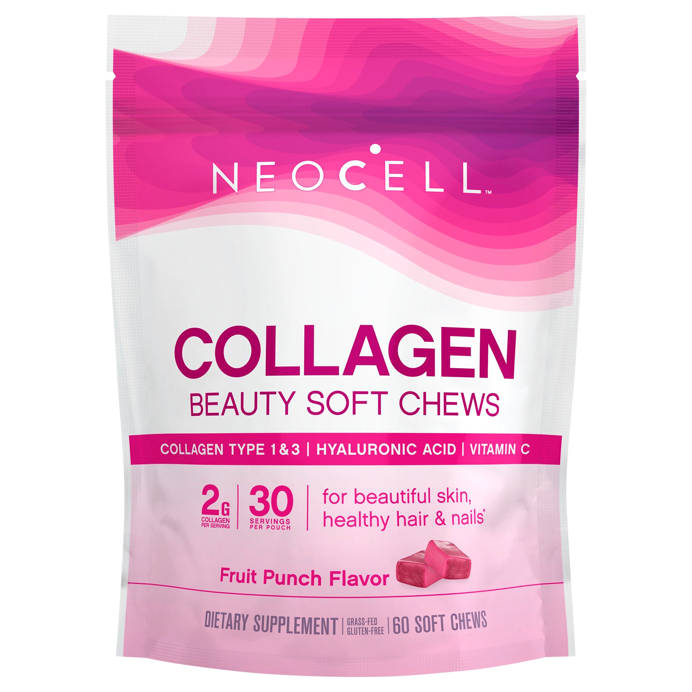 NeoCell Beauty Bursts Fruit Punch Soft Chews - Case of 1