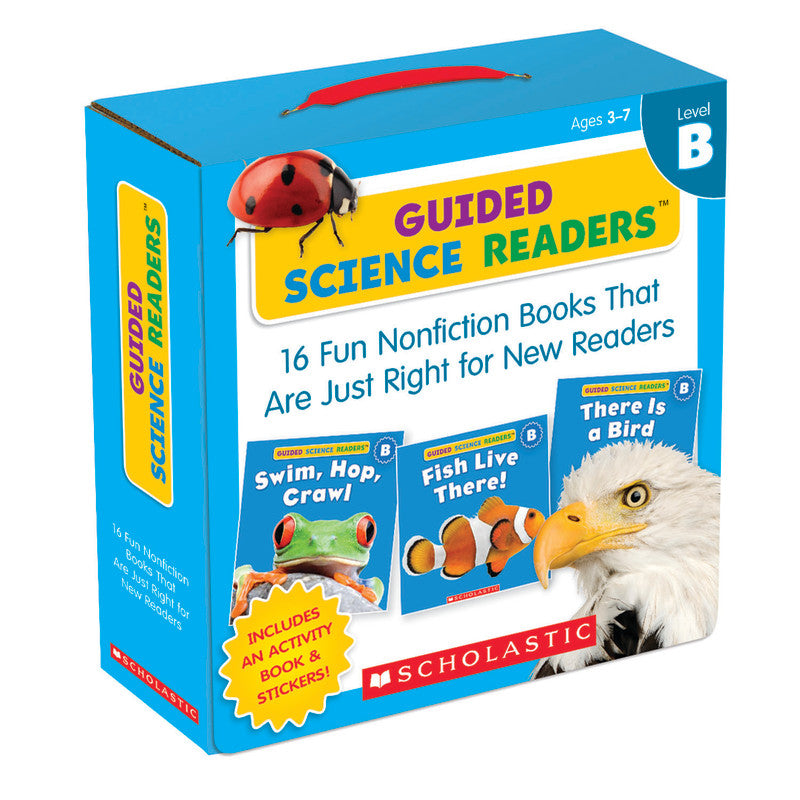 SCHOLASTIC TEACHING SOLUTIONS - Guided Science Reader, Levels B, Parent Pack, Pack of 16 Books