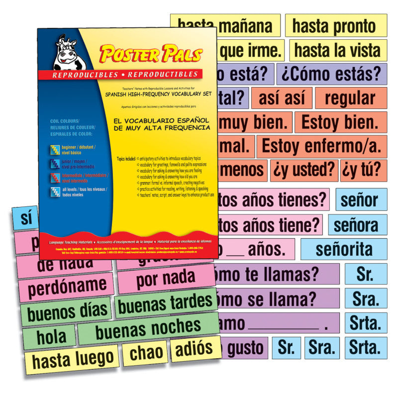 POSTER PALS - Spanish High-Frequency Vocab Card Set