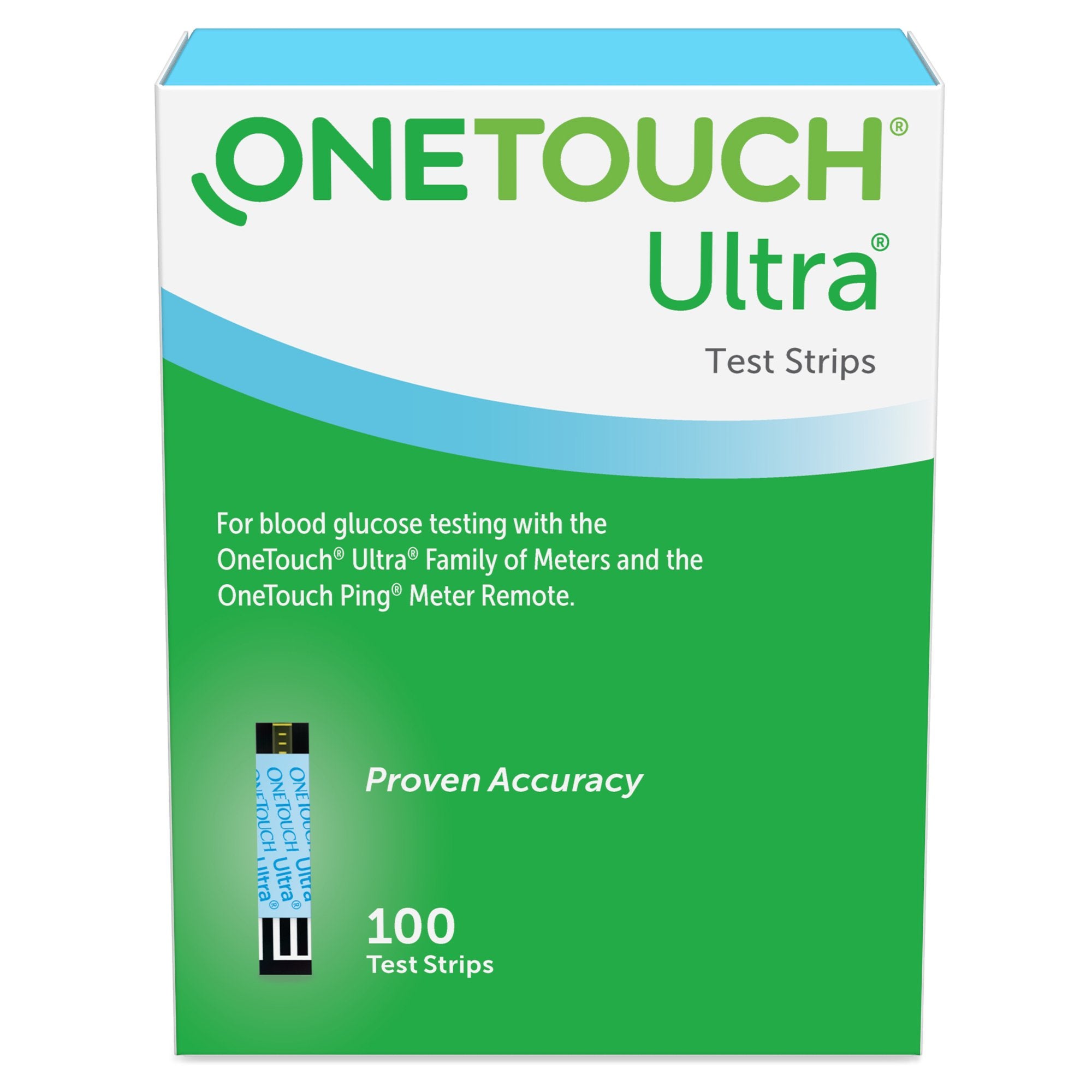 LifeScan - Blood Glucose Test Strips OneTouch® Ultra® Blue 100 Strips per Pack [100/BX]